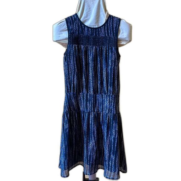 MICHAEL Michael Kors Sleeveless Blue Print Flowy Summer Dress Size 0 - Picture 1 of 4